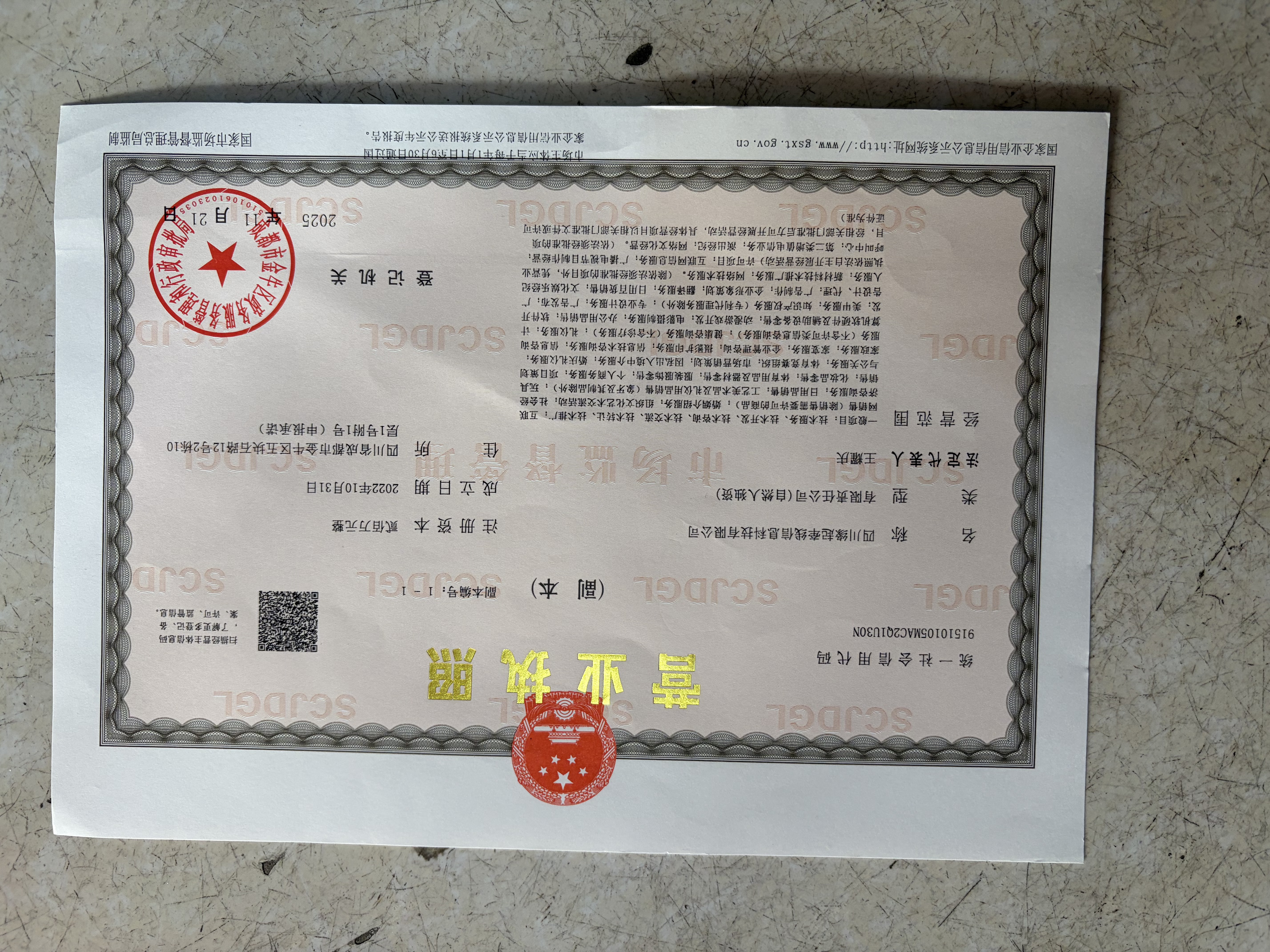四川缘起牵线信息科技有限公司营业执照